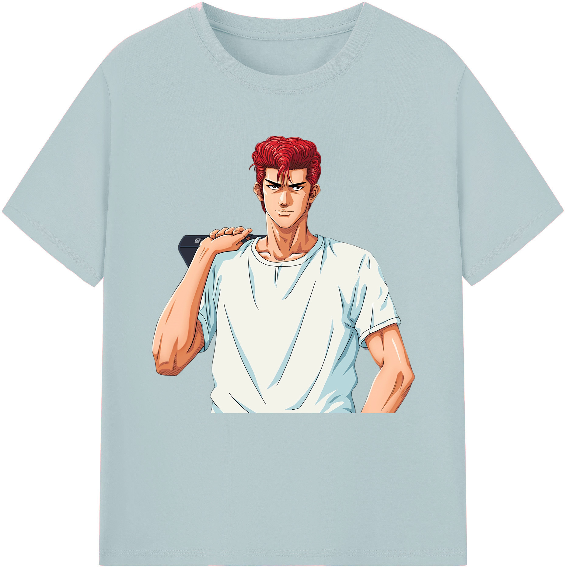SLAM DUNK／スラムダンク 綿100％半袖Tシャツ（フロントプリント）